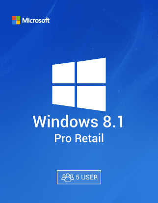 Windows 8.1 Pro Retail – 5 User License